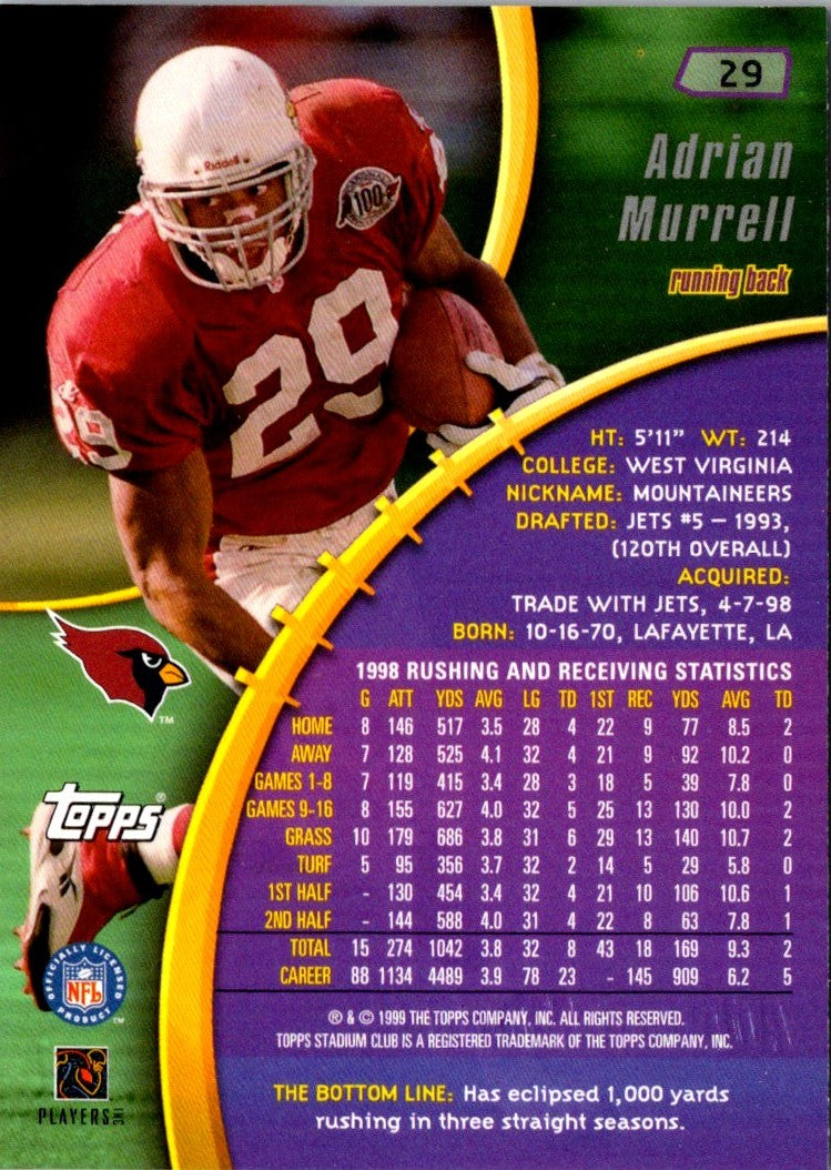 1999 Stadium Club Adrian Murrell