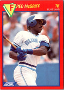 1989 Score Baseball's 100 Hottest Players Fred McGriff