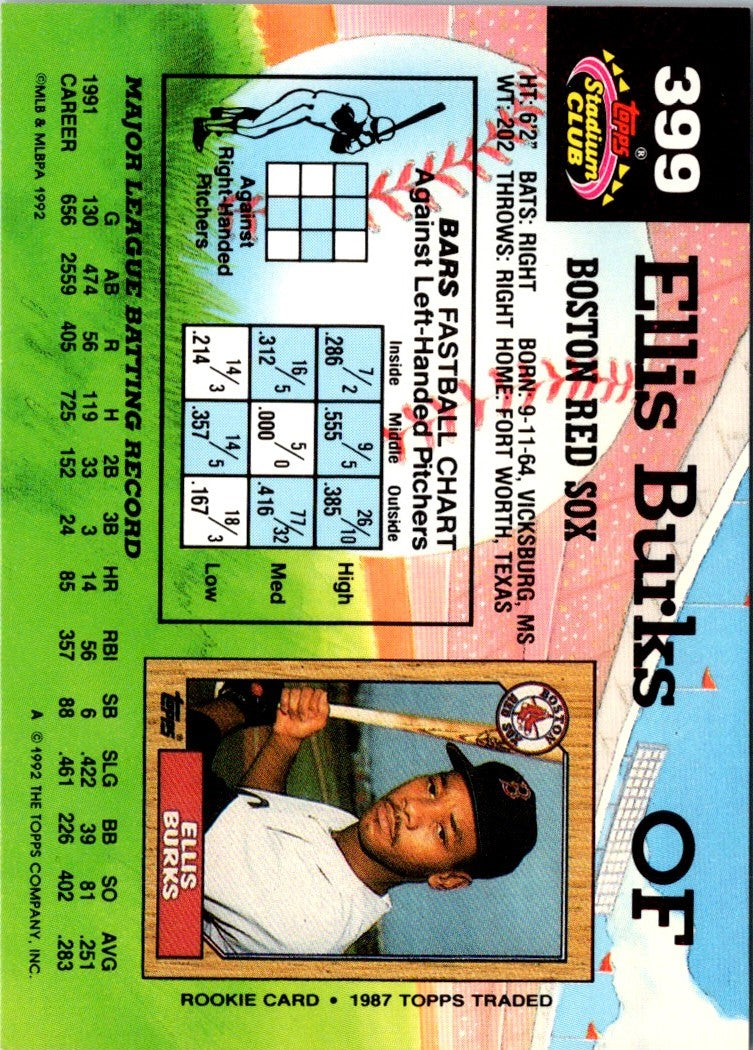 1992 Stadium Club Ellis Burks