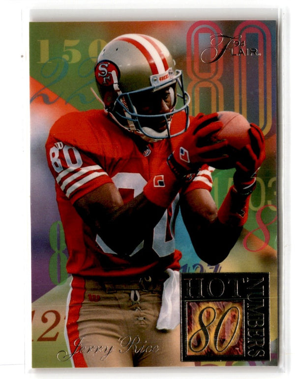 1994 Ultra Flair Hot Numbers Jerry Rice #9