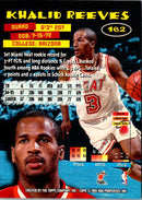 1995 Stadium Club Khalid Reeves