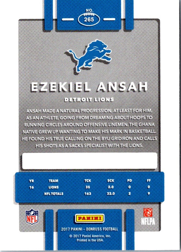 2017 Donruss Ezekiel Ansah