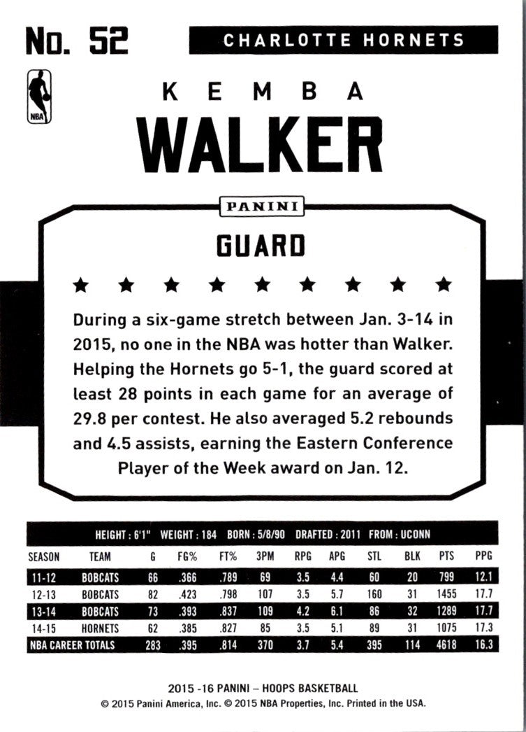 2015 Hoops Kemba Walker