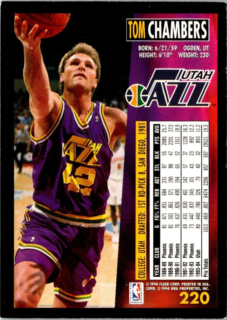 1994 Fleer Tom Chambers