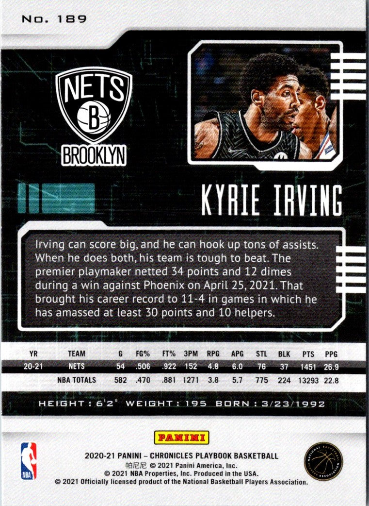 2020 Panini Chronicles Kyrie Irving