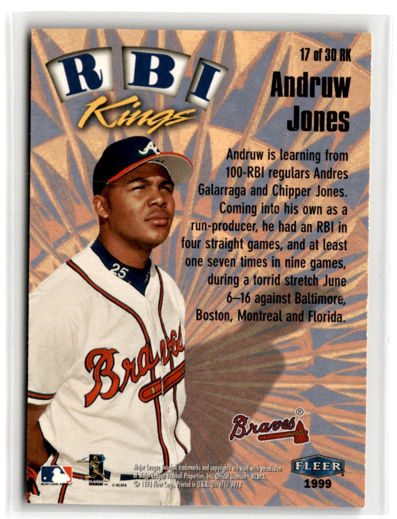 1999 Fleer-Ultra rbi kings Andruw Jones