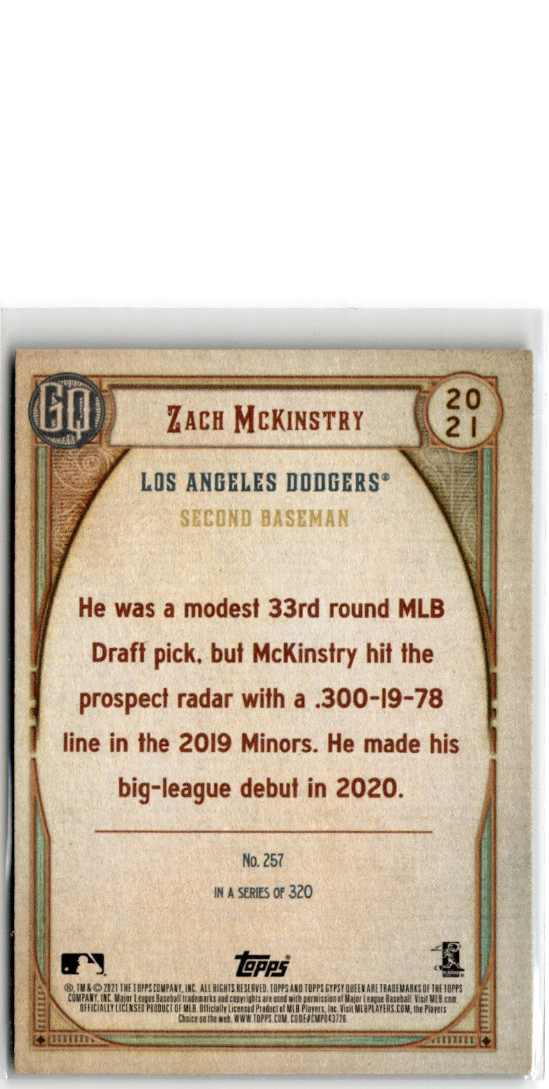 2021 Topps Zach McKinstry