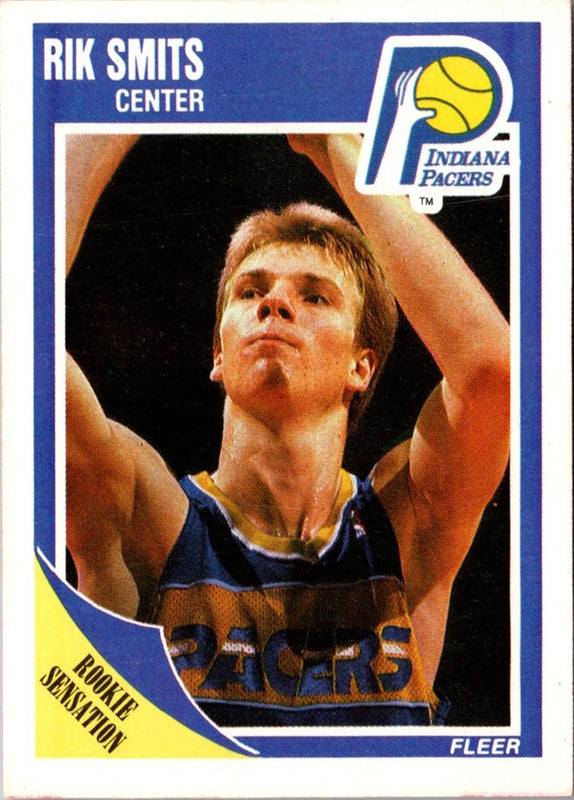 1989 Fleer Rik Smits #68 Rookie