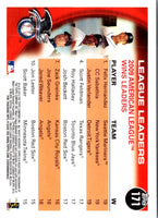 2010 Topps American League Wins Leaders #171