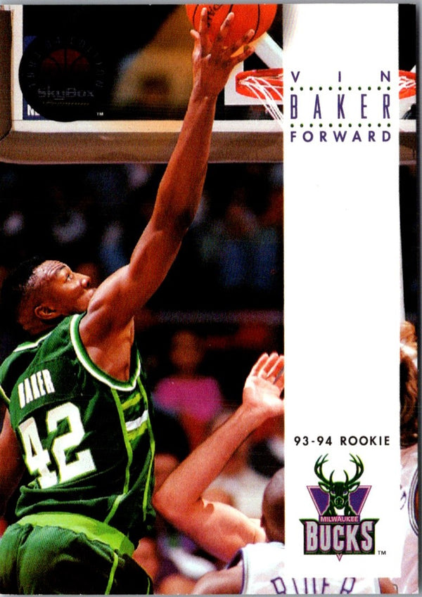 1993 SkyBox Vin Baker #244 Rookie