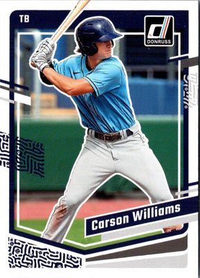 2023 Donruss Holo Blue Carson Williams #115