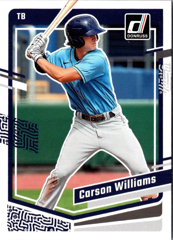 2023 Donruss Holo Blue Carson Williams #115