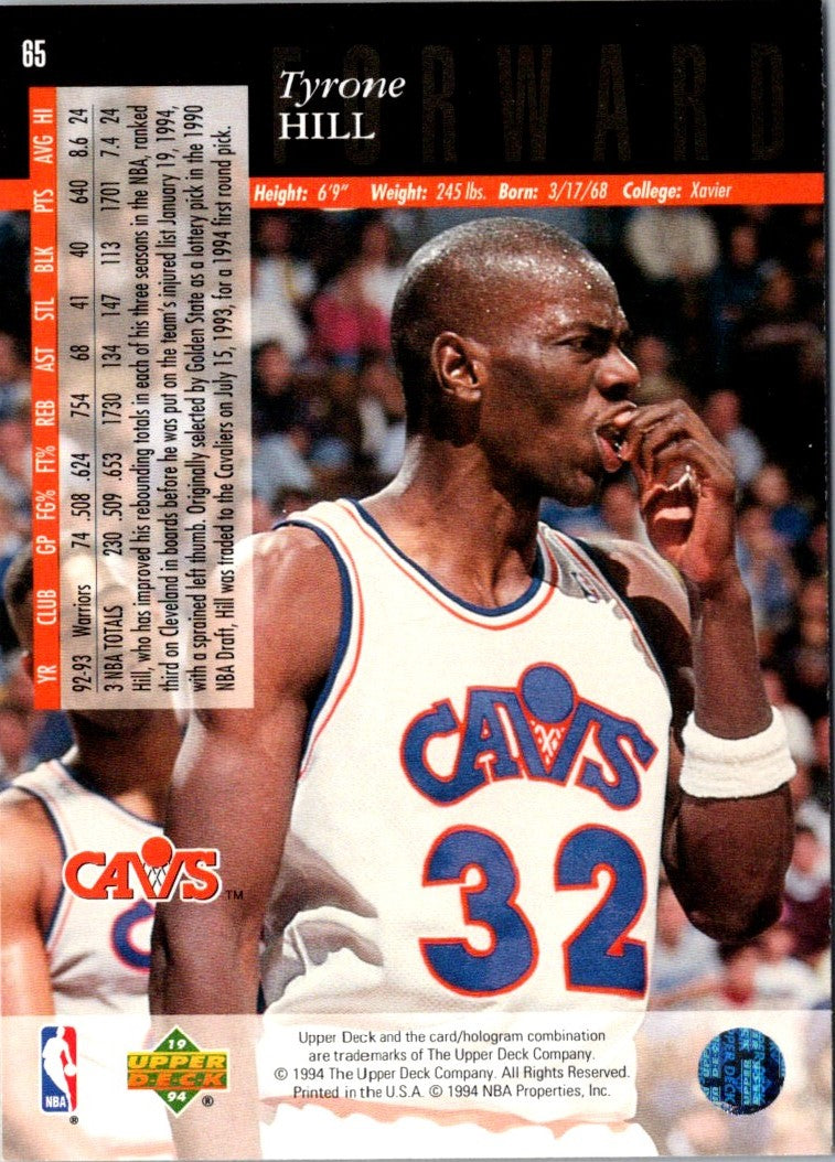 1993 Upper Deck Special Edition Tyrone Hill