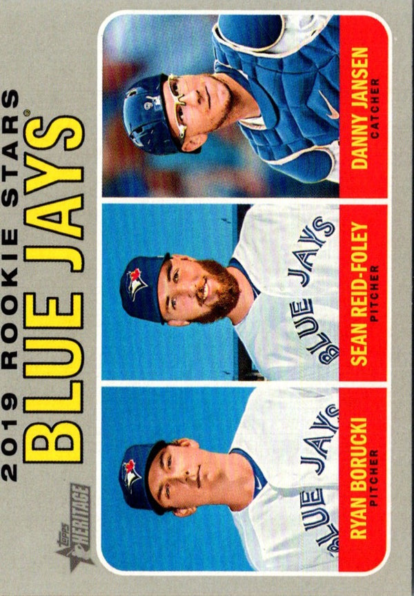 2019 Topps Heritage Ryan Borucki/Danny Jansen/Sean Reid-Foley #376 Rookie