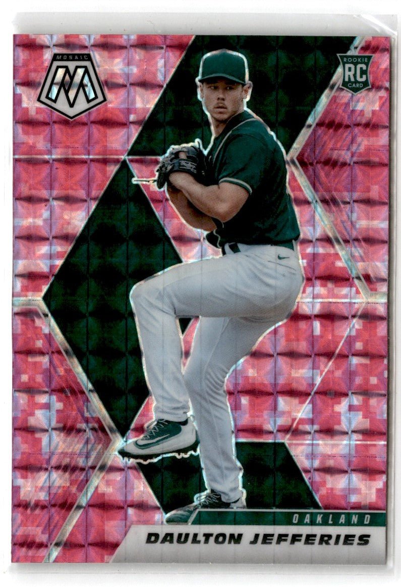 2021 Panini Mosaic Pink Camo Daulton Jefferies