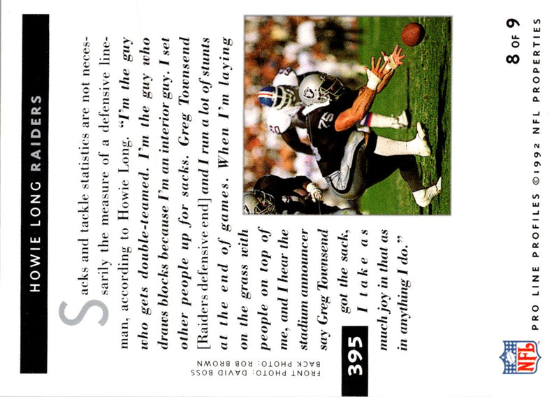 1992 Pro Line Profiles Howie Long