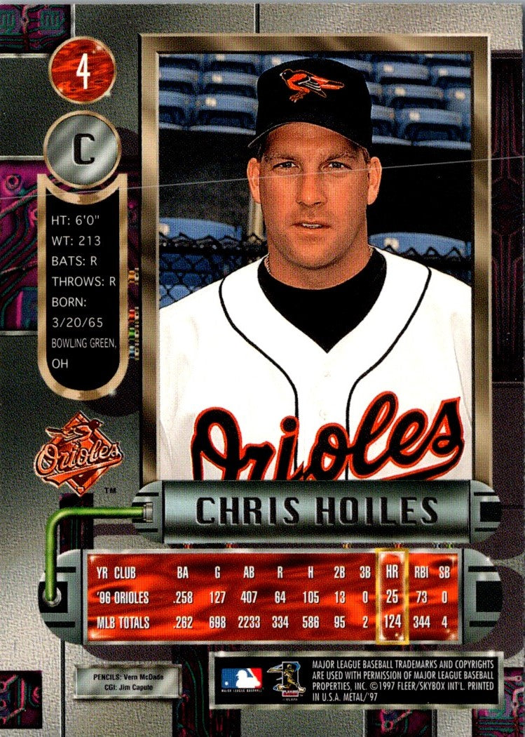 1997 Metal Universe Chris Hoiles