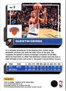 2022 Donruss Optic Quentin Grimes