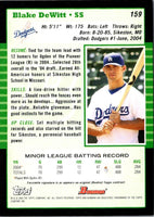 2005 Bowman Blake DeWitt #159