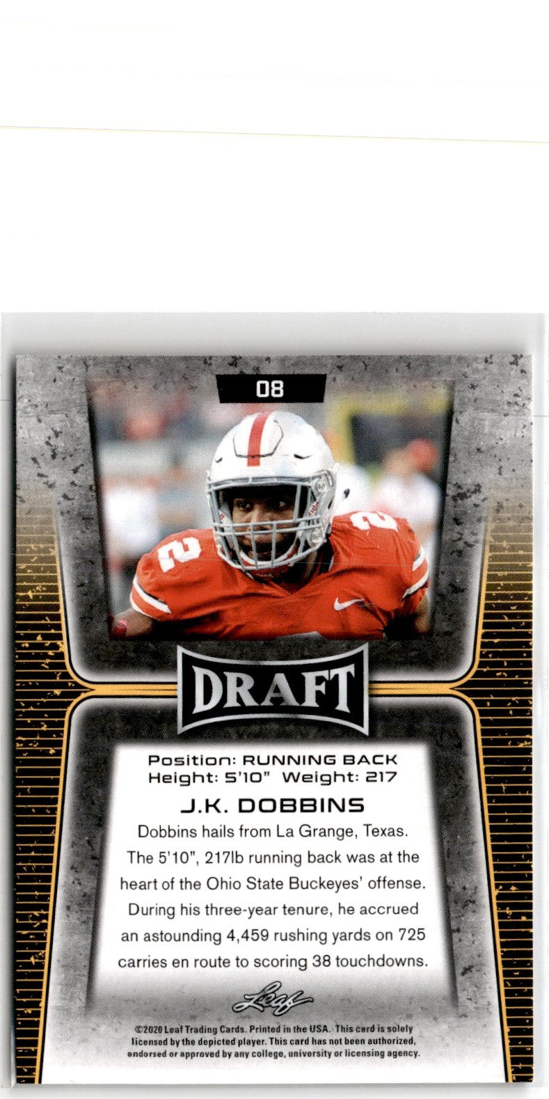 2020 Panini Prizm J.K. Dobbins