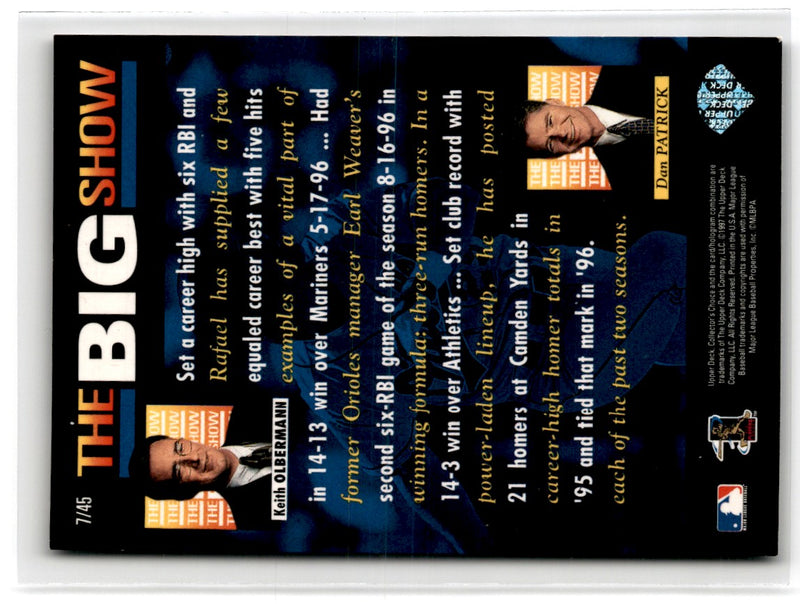 1997 Collector's Choice The Big Show World Headquarters Rafael Palmeiro