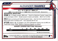 2021 Bowman Chrome Prospects Alexander Ramirez #BCP-145