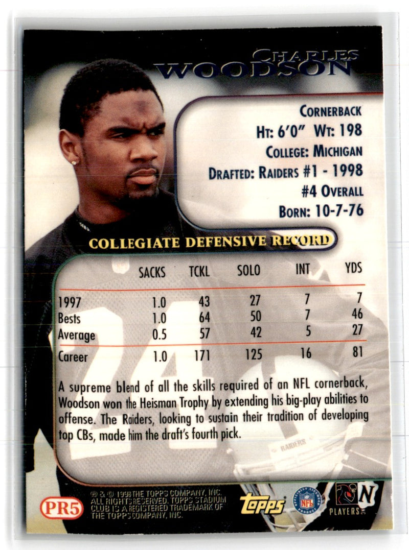 1998 Topps Charles Woodson