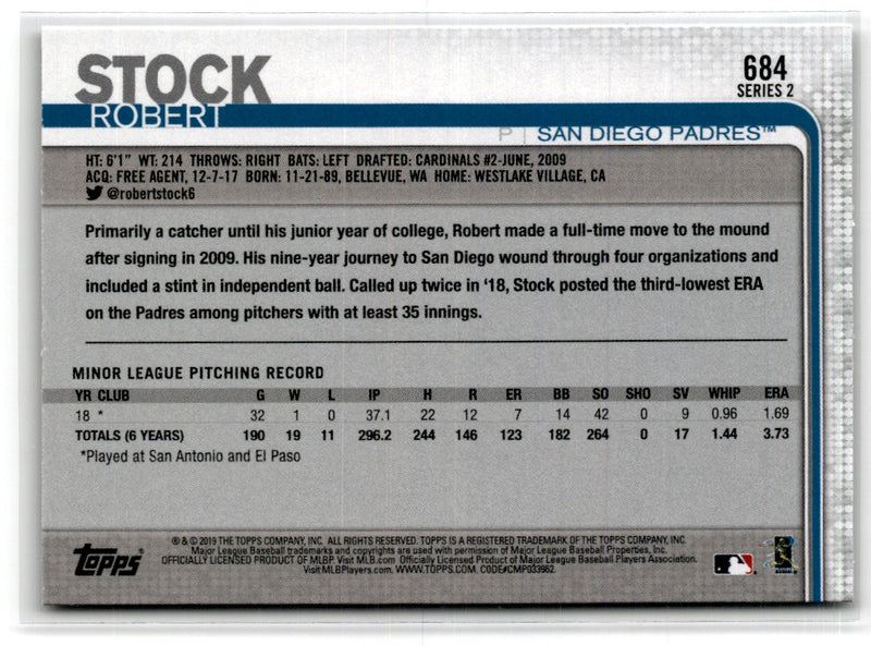 2019 Topps Robert Stock