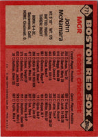 1986 Topps John McNamara #771