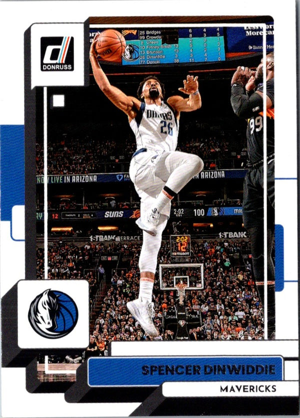 2022 Donruss Holo Laser Green Spencer Dinwiddie #144