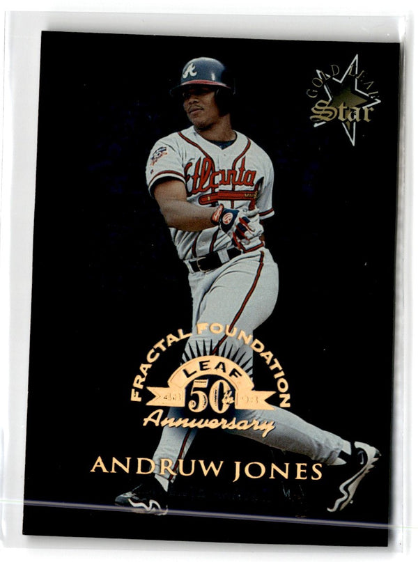 1998 Leaf Fractal Foundations Andruw Jones #174 0124/3999