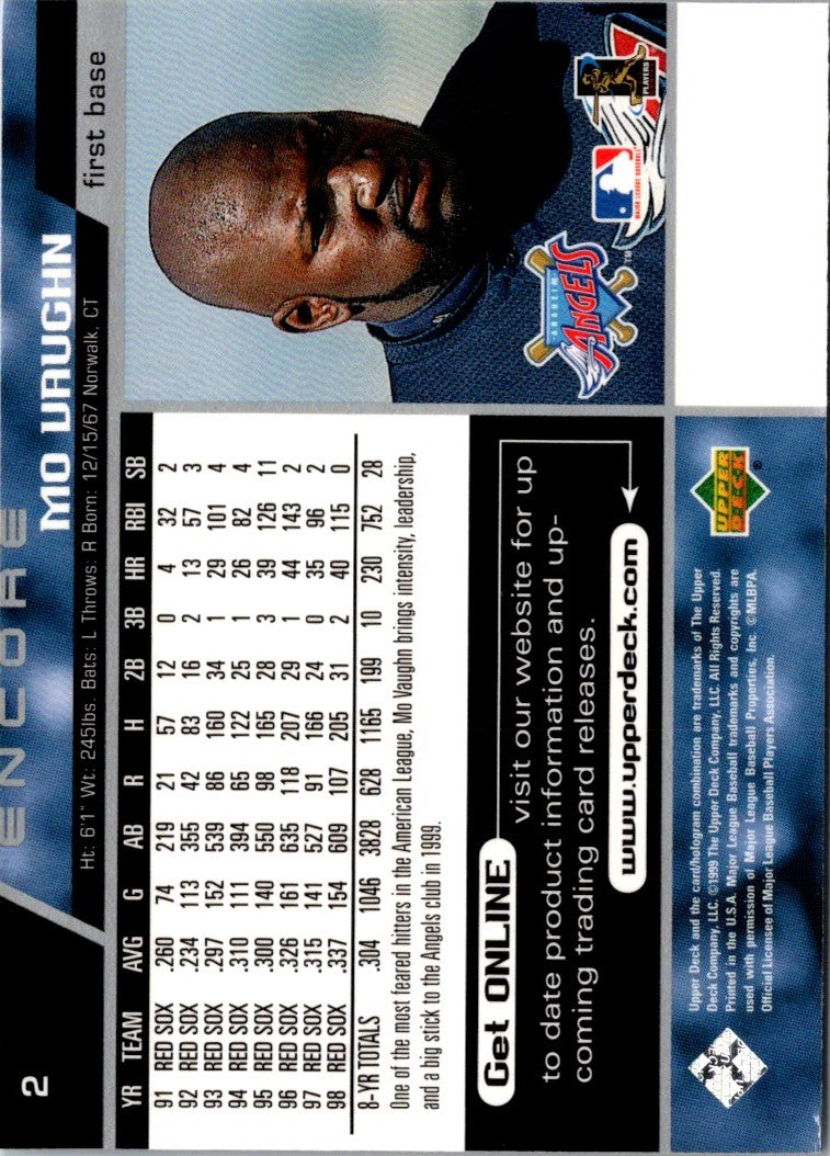 1999 Upper Deck Challengers for 70 Mo Vaughn