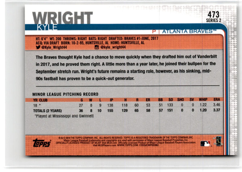 2019 Topps Kyle Wright