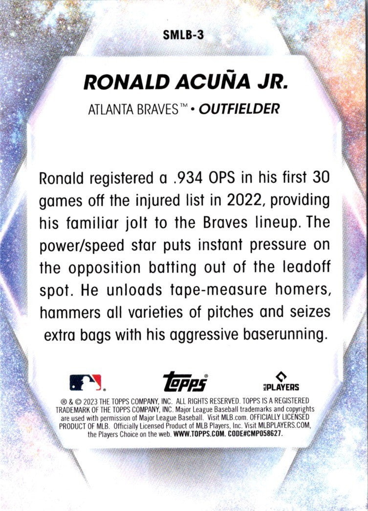 2023 Topps Stars of MLB Ronald AcuÃ±a Jr.