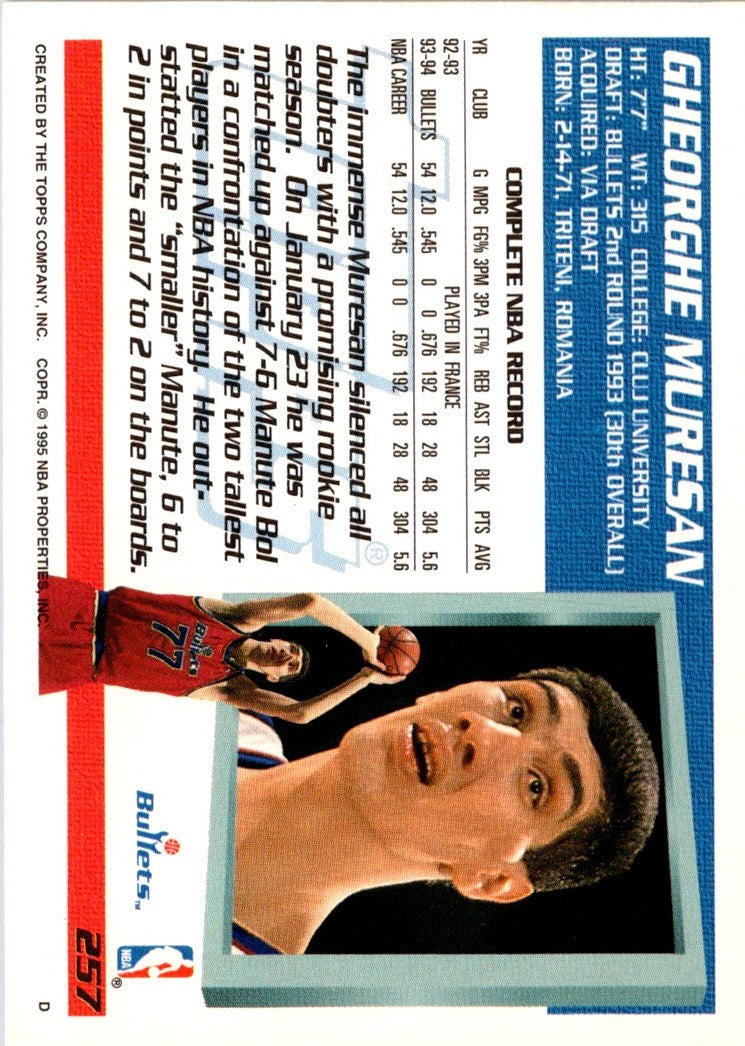 1994 Topps Gheorghe Muresan