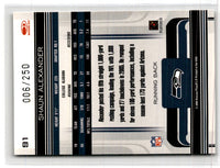 2006 Donruss Gridiron Gear Silver Holofoil X's Shaun Alexander #91 006/250