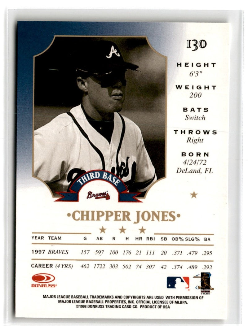 1998 Leaf Chipper Jones