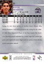 2007 Upper Deck Kevin Martin #55