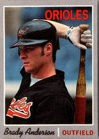 1992 Baseball Cards Magazine '70 Topps Replicas Brady Anderson #70