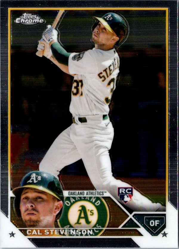 2023 Topps Chrome Cal Stevenson #199 Rookie