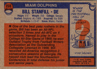 1976 Topps Bill Stanfill #233 NR-MT