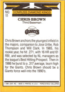 1987 Donruss Super Diamond Kings Chris Brown