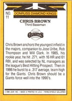 1987 Donruss Super Diamond Kings Chris Brown #11