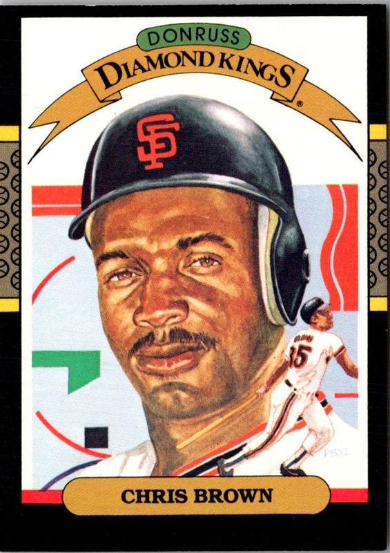 1987 Donruss Super Diamond Kings Chris Brown #11
