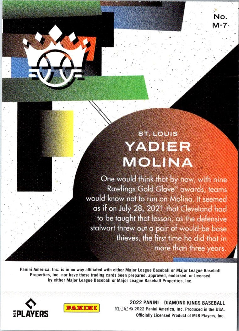 2022 Panini Diamond Kings Maestros Yadier Molina