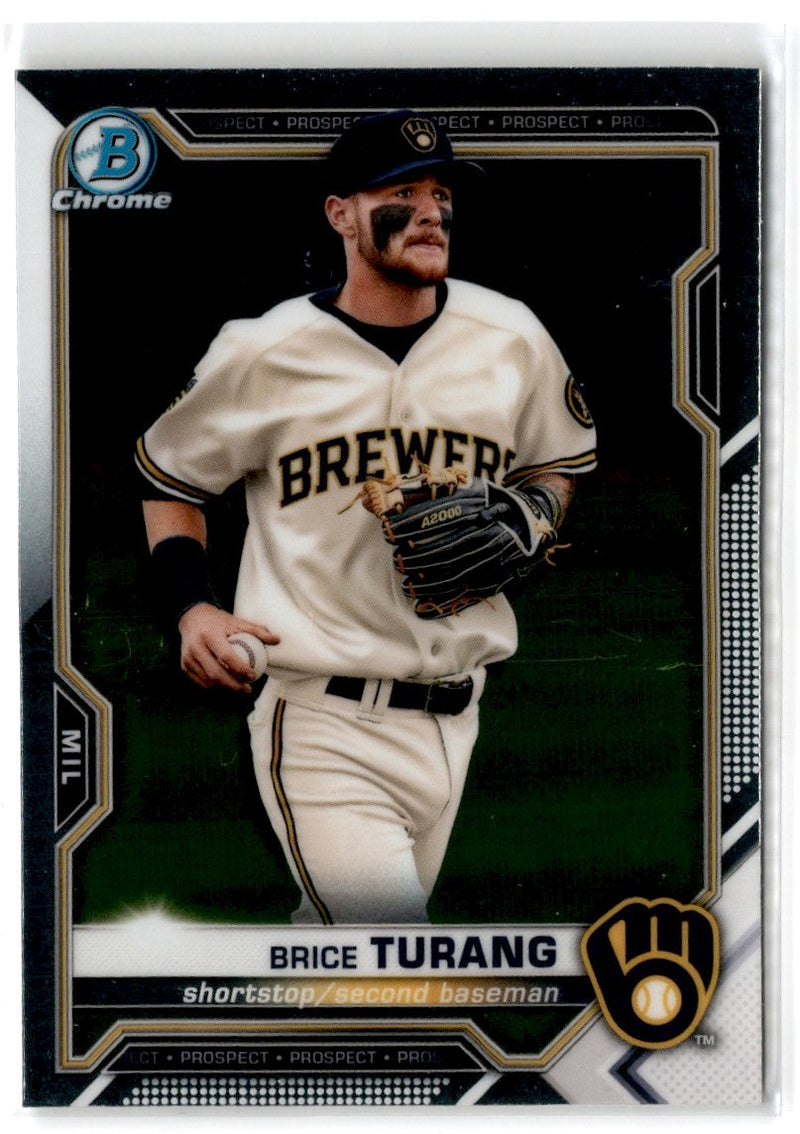 2021 Bowman Chrome Prospects Atomic Refractor Brice Turang