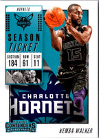 2018 Panini Contenders Game Ticket Green Kemba Walker #4