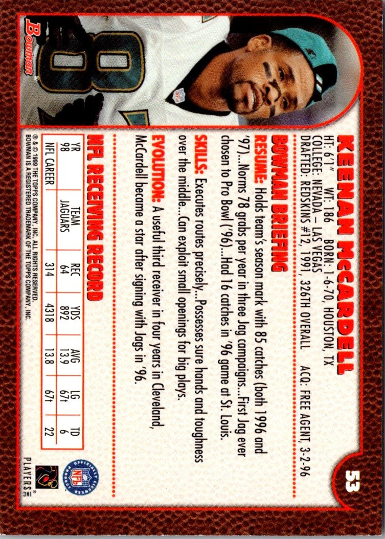 1999 Bowman Keenan McCardell