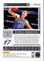 2020 Panini Chronicles Aleksej Pokusevski #151 Rookie