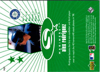 1999 UD Choice StarQuest Green Alex Rodriguez #SQ3
